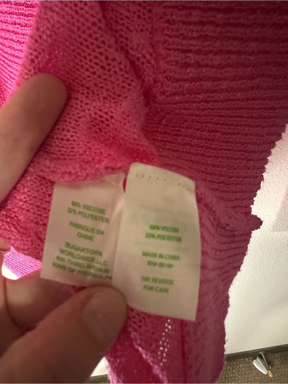 Lilly Pulitzer Amalie cardigan dragonfruit pink size large style 53179 - Picture 6 of 8